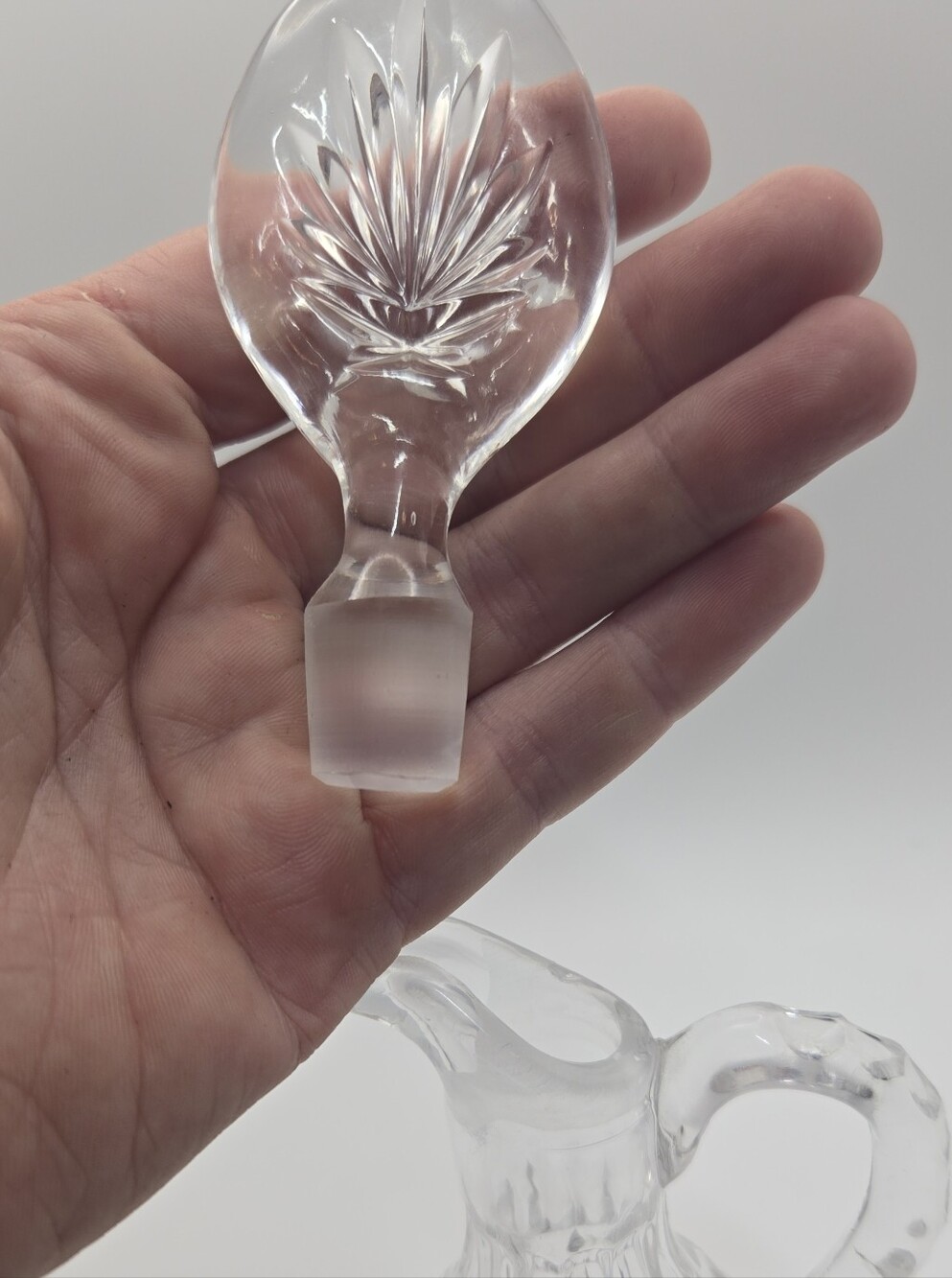 Echt Bleikristall 24% Lead Crystal Cruet Oil Dispenser From Germany - Picture 5 of 7